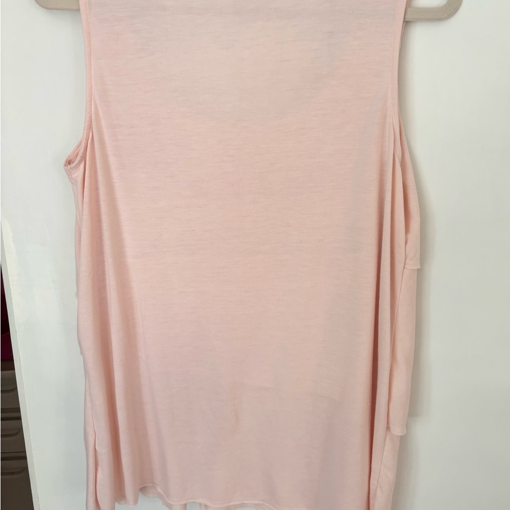 Debbie Morgan vintage Pink Lace Layered Women's Top XL - Picture 3 of 6